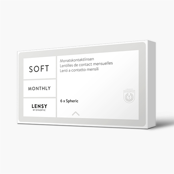 Lensy Monthly Soft Spheric (6P) - Lensy by Dynoptic - Optiker - Optiker Schweiz - Kontaktlinsen - Linsenmittel - Pflegemittel - Kontaktlinsenmittel - Tageskontaktlinsen - Monatskontaktlinsen - Sphärische Kontaktlinsen - Torische Kontaktlinsen - Silikon-Hydrogel Kontaktlinsen - Augentropfen - weiche Kontaktlinsen - harte Kontaktlinsen - Opticiens - Opticiens Suisse - Lentilles de contact - Produits de soin - Lentilles de contact journalières - Lentilles de contact mensuelles - Lentilles de contact sphériques - Lentilles de contact toriques - Lentilles de contact Multifocales - Lentilles de contact en silicone hydrogel - Gouttes ophtalmiques - Lentilles de contact souples - Lentilles de contact rigides - Ottico - Ottico Svizzera - Lenti a contatto - Prodotti per la cura - Lenti a contatto giornaliere - Lenti a contatto mensili - Lenti a contatto sferiche - Lenti a contatto toriche - Lenti a contatto multifocali - Lenti a contatto in silicone idrogel - Collirio - Lenti a contatto morbide - Lenti a contatto rigide