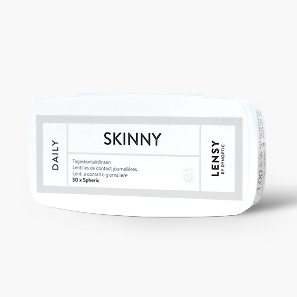Lensy Daily Skinny Spheric (30P) - Lensy by Dynoptic - Optiker - Optiker Schweiz - Kontaktlinsen - Linsenmittel - Pflegemittel - Kontaktlinsenmittel - Tageskontaktlinsen - Monatskontaktlinsen - Sphärische Kontaktlinsen - Torische Kontaktlinsen - Silikon-Hydrogel Kontaktlinsen - Augentropfen - weiche Kontaktlinsen - harte Kontaktlinsen - Opticiens - Opticiens Suisse - Lentilles de contact - Produits de soin - Lentilles de contact journalières - Lentilles de contact mensuelles - Lentilles de contact sphériques - Lentilles de contact toriques - Lentilles de contact Multifocales - Lentilles de contact en silicone hydrogel - Gouttes ophtalmiques - Lentilles de contact souples - Lentilles de contact rigides - Ottico - Ottico Svizzera - Lenti a contatto - Prodotti per la cura - Lenti a contatto giornaliere - Lenti a contatto mensili - Lenti a contatto sferiche - Lenti a contatto toriche - Lenti a contatto multifocali - Lenti a contatto in silicone idrogel - Collirio - Lenti a contatto morbide - Lenti a contatto rigide